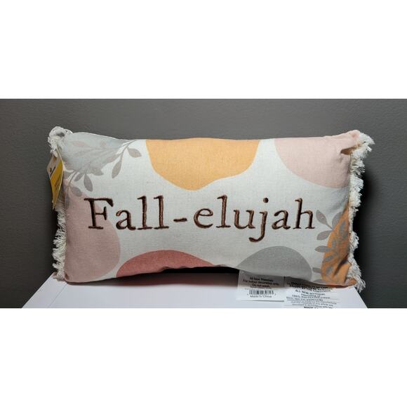 Fall-elujah Fall Thanksgiving Throw Pillow Furniture Home Decor Holiday Seasonal - Picture 1 of 5